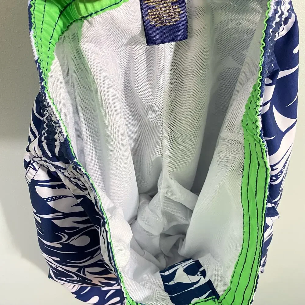 Polo Ralph Lauren Youth Navy Sharks Swim Trunks Size XL (18-20)